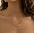 Angel wings necklace (golden)